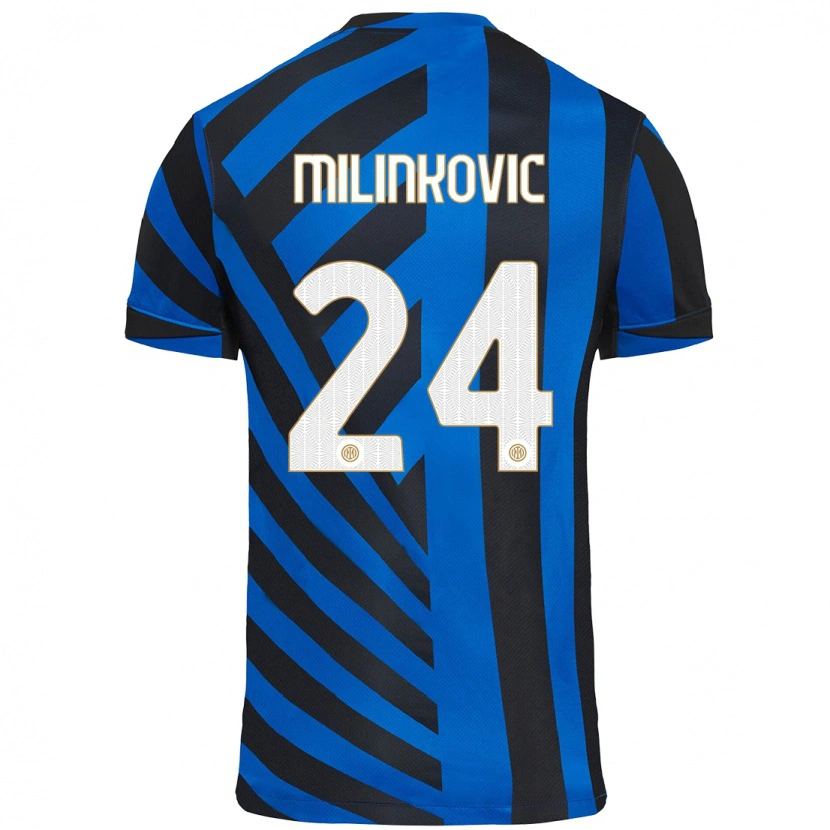 Danxen Dětské Marija Milinković #24 Modrá Černá Domů Hráčské Dresy 2024/25 Dres