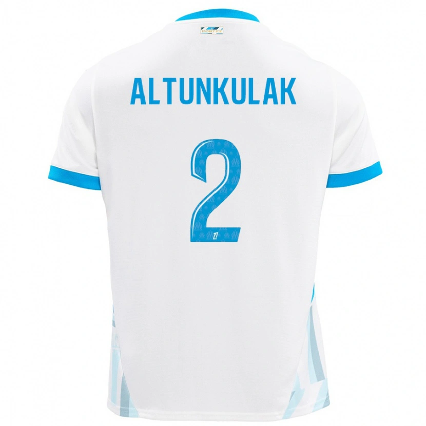 Danxen Dětské Selen Altunkulak #2 Bílá Nebesky Modrá Domů Hráčské Dresy 2024/25 Dres