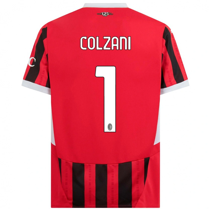 Danxen Dětské Edoardo Colzani #1 Červená Černá Domů Hráčské Dresy 2024/25 Dres