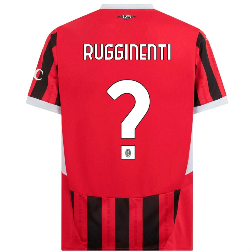 Danxen Dětské Omar Rugginenti #0 Červená Černá Domů Hráčské Dresy 2024/25 Dres