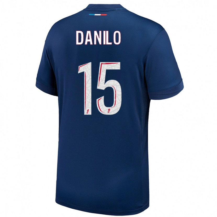 Danxen Dětské Danilo Pereira #15 Námořnická Modrá Bílá Domů Hráčské Dresy 2024/25 Dres