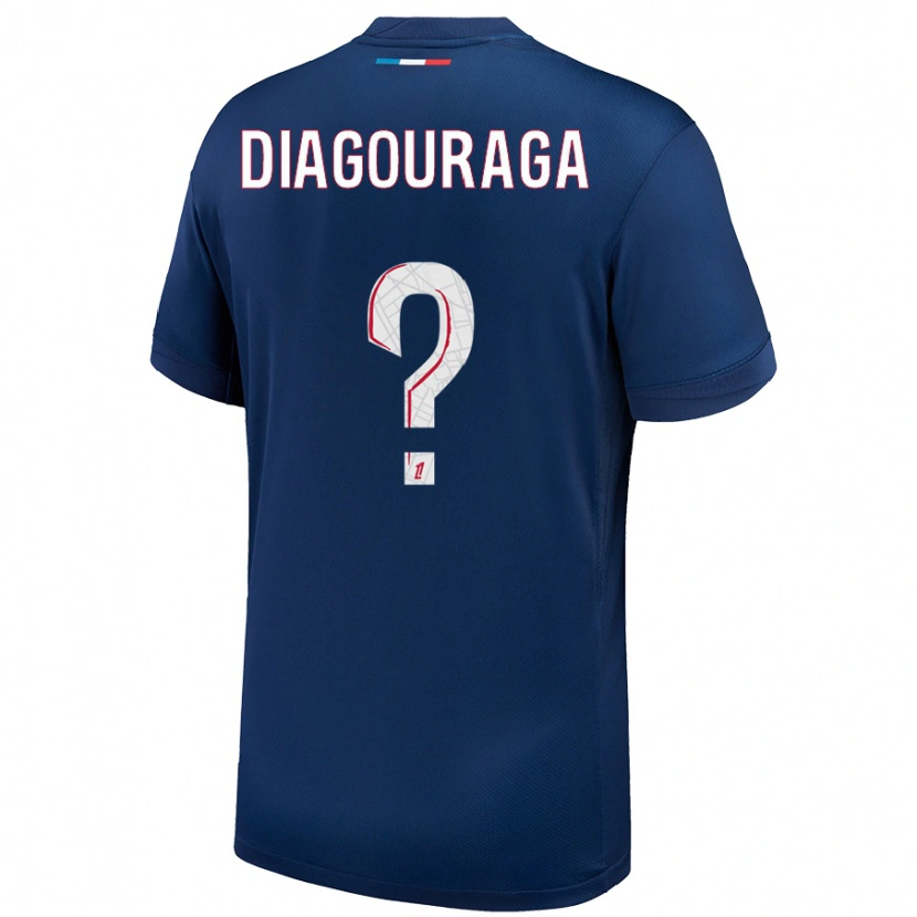 Danxen Dětské Toumani Diagouraga #0 Námořnická Modrá Bílá Domů Hráčské Dresy 2024/25 Dres