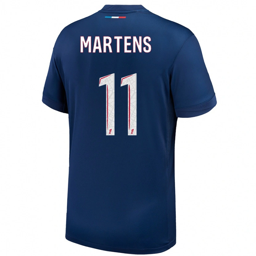 Danxen Dětské Lieke Martens #11 Námořnická Modrá Bílá Domů Hráčské Dresy 2024/25 Dres