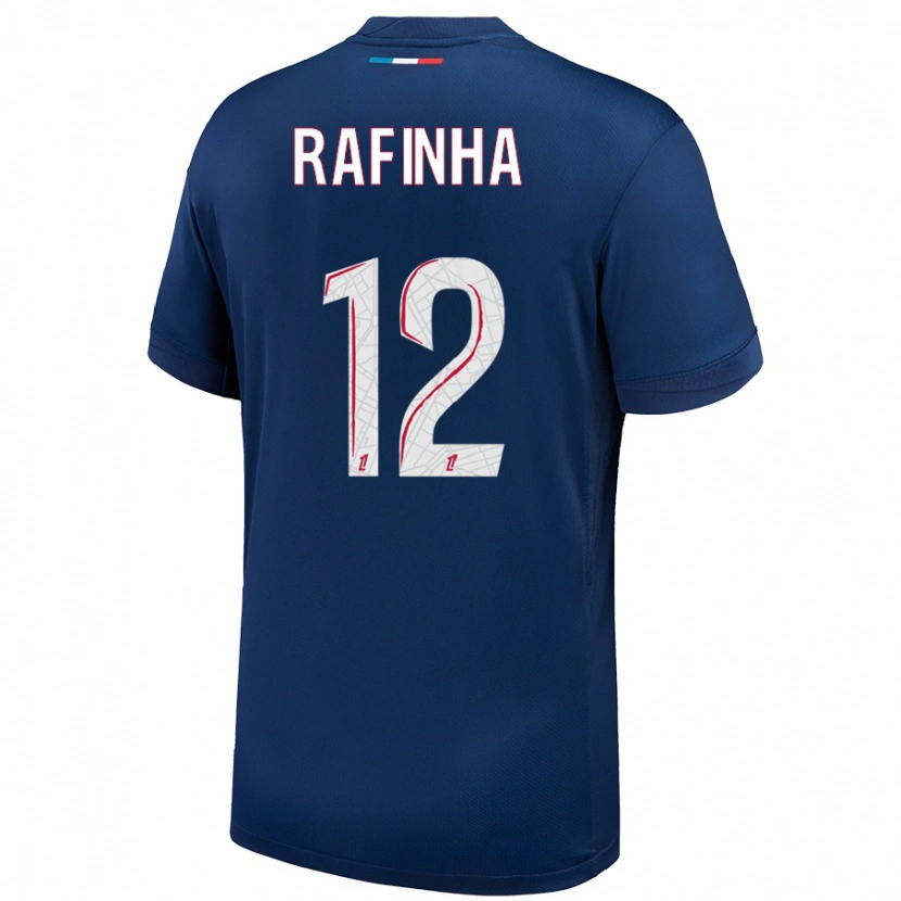 Danxen Dětské Rafinha #12 Námořnická Modrá Bílá Domů Hráčské Dresy 2024/25 Dres