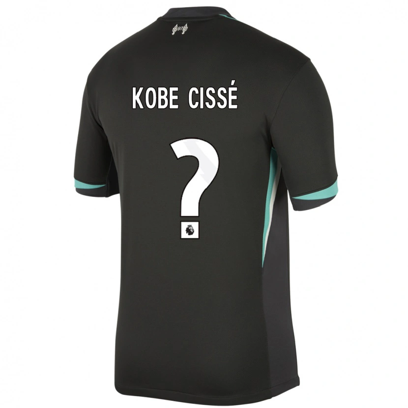 Danxen Dětské Prince Kobe Cissé #0 Černá Antracitově Bílá Daleko Hráčské Dresy 2024/25 Dres