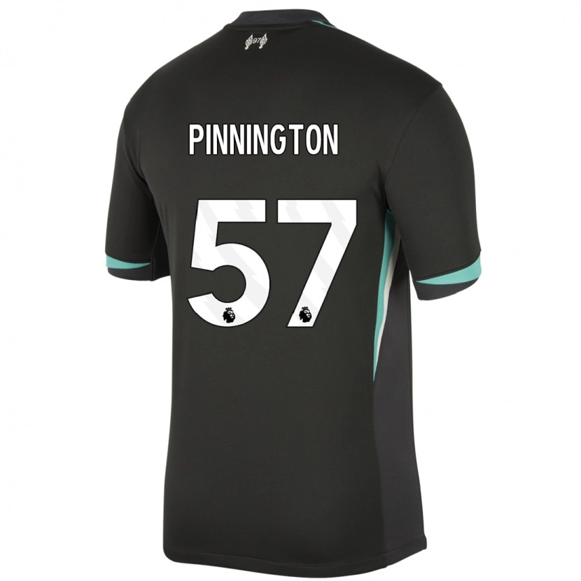 Danxen Dětské Carter Pinnington #57 Černá Antracitově Bílá Daleko Hráčské Dresy 2024/25 Dres