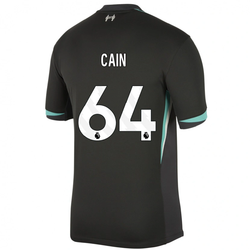 Danxen Dětské Jake Cain #64 Černá Antracitově Bílá Daleko Hráčské Dresy 2024/25 Dres