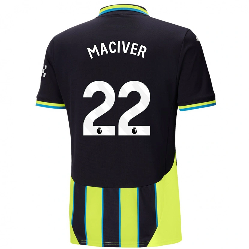Danxen Dětské Sandy Maciver #22 Modrá Žlutá Daleko Hráčské Dresy 2024/25 Dres