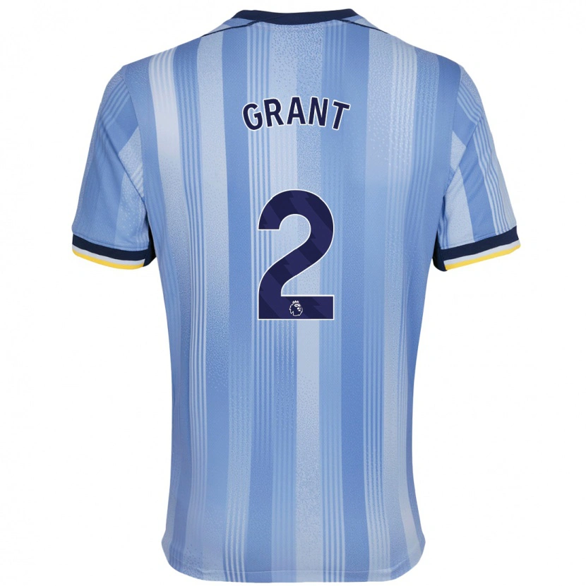 Danxen Dětské Charlotte Grant #2 Světle Modrá Daleko Hráčské Dresy 2024/25 Dres
