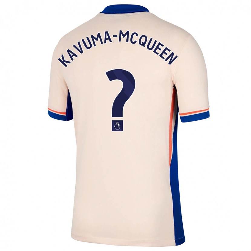 Danxen Dětské Ryan Kavuma-Mcqueen #0 Světle Béžová Daleko Hráčské Dresy 2024/25 Dres