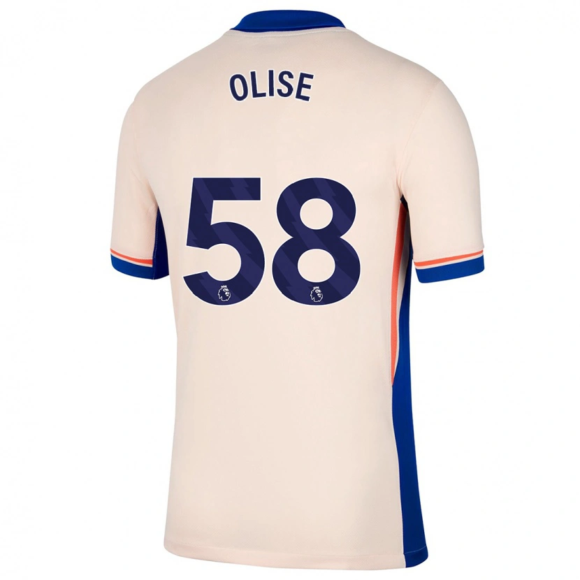Danxen Dětské Richard Olise #58 Světle Béžová Daleko Hráčské Dresy 2024/25 Dres