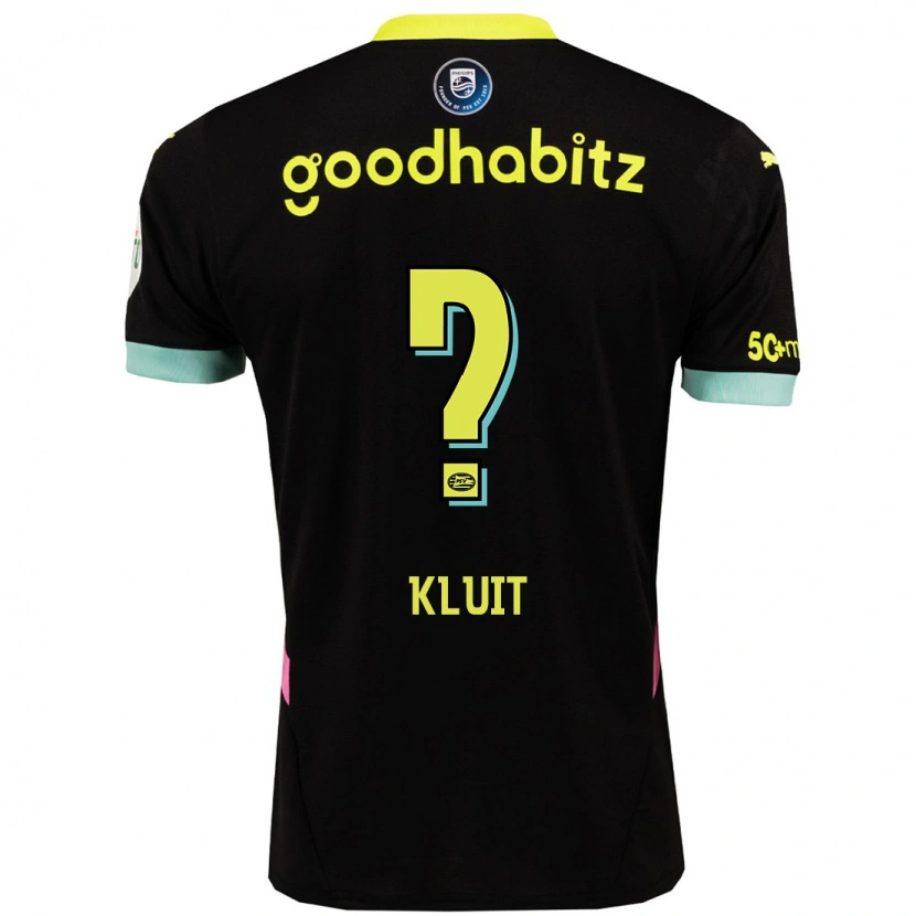 Danxen Dětské Fabio Kluit #0 Černá Žlutá Daleko Hráčské Dresy 2024/25 Dres