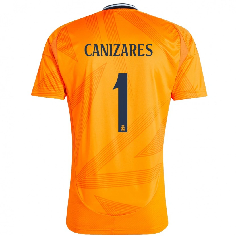 Danxen Dětské Lucas Cañizares #1 Pomerančový Daleko Hráčské Dresy 2024/25 Dres