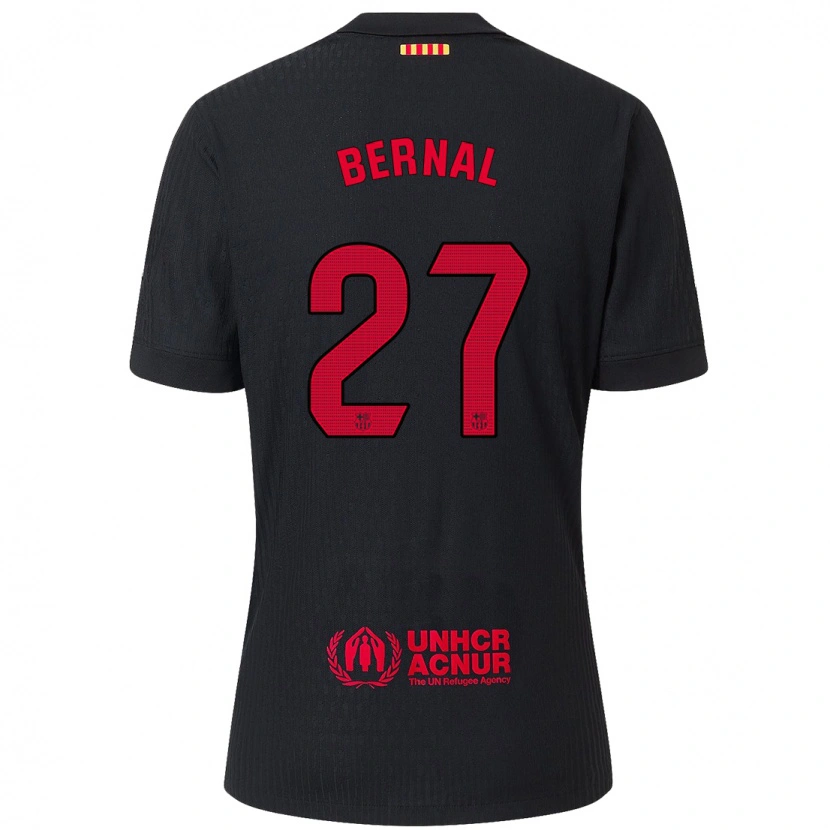 Danxen Dětské Marc Bernal #27 Černá Červená Daleko Hráčské Dresy 2024/25 Dres
