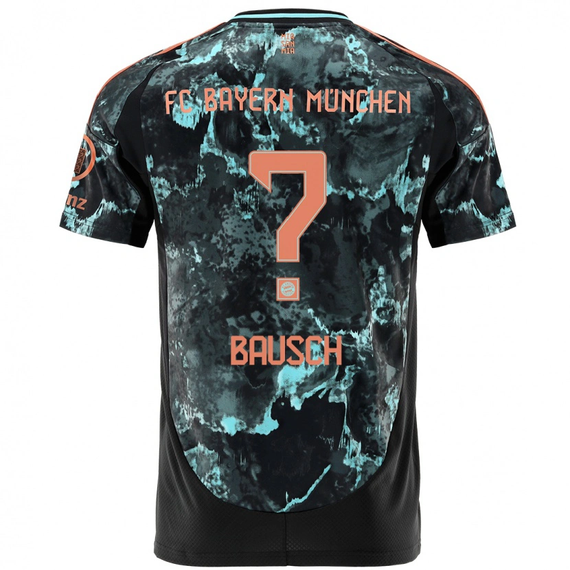 Danxen Dětské David Bausch #0 Černý Daleko Hráčské Dresy 2024/25 Dres