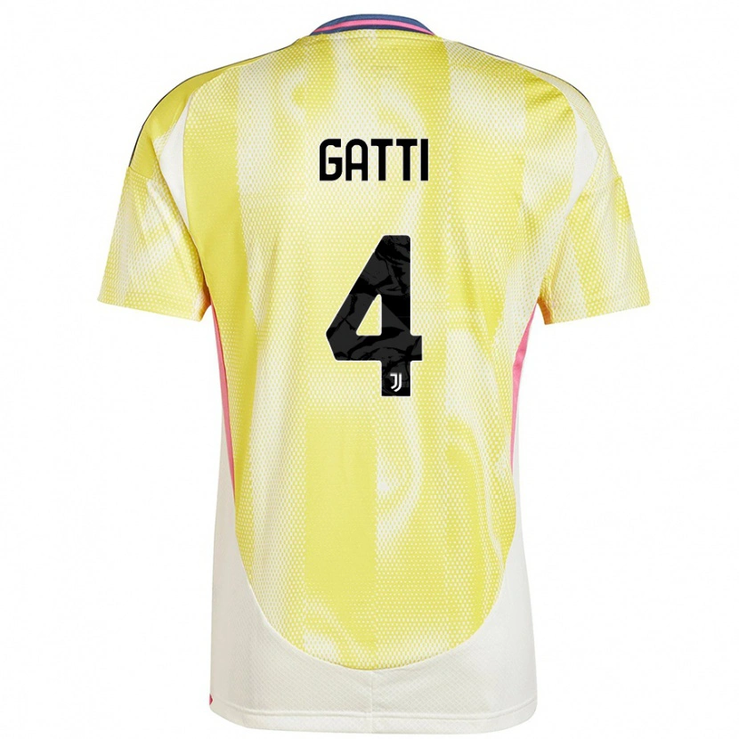 Danxen Dětské Federico Gatti #4 Solární Žlutá Daleko Hráčské Dresy 2024/25 Dres