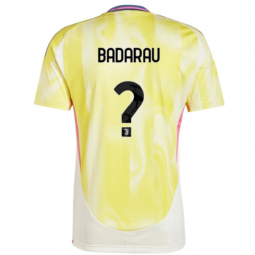 Danxen Dětské Fabio Bădărău #0 Solární Žlutá Daleko Hráčské Dresy 2024/25 Dres