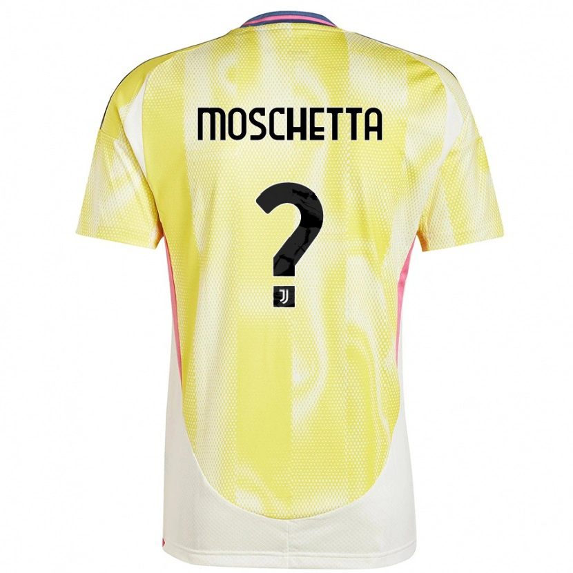 Danxen Dětské Lorenzo Moschetta #0 Solární Žlutá Daleko Hráčské Dresy 2024/25 Dres