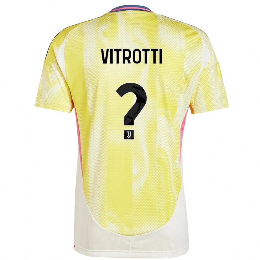 Danxen Dětské Matteo Vitrotti #0 Solární Žlutá Daleko Hráčské Dresy 2024/25 Dres