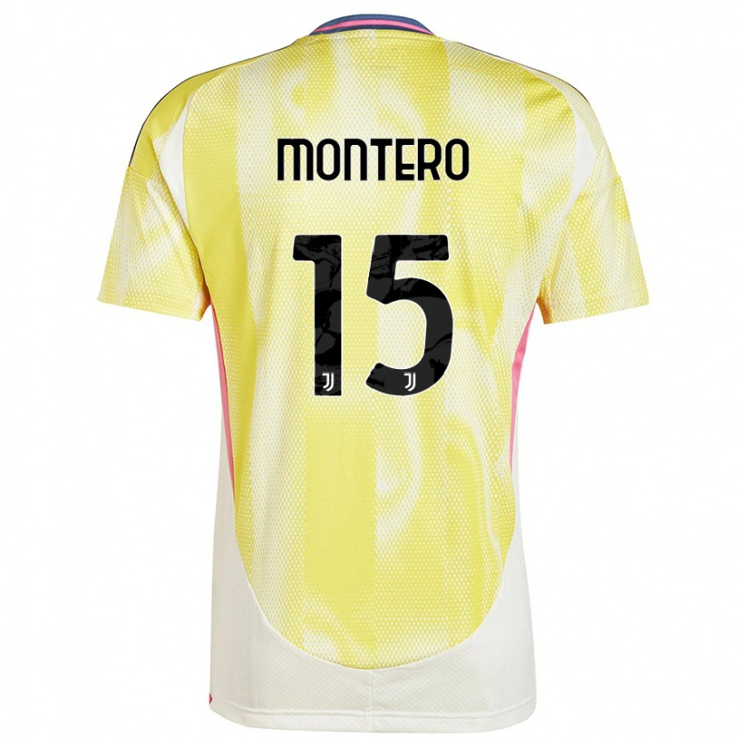 Danxen Dětské Alfonso Montero #15 Solární Žlutá Daleko Hráčské Dresy 2024/25 Dres