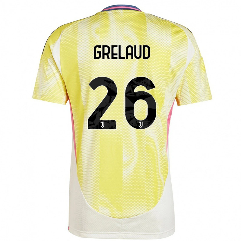 Danxen Dětské Josue Grelaud #26 Solární Žlutá Daleko Hráčské Dresy 2024/25 Dres