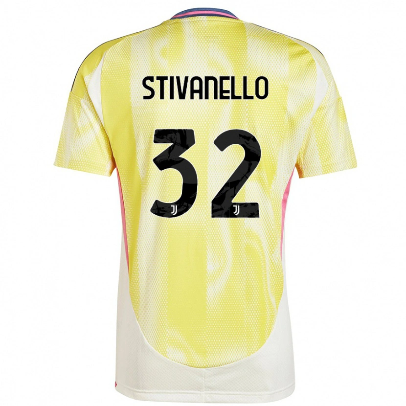 Danxen Dětské Riccardo Stivanello #32 Solární Žlutá Daleko Hráčské Dresy 2024/25 Dres