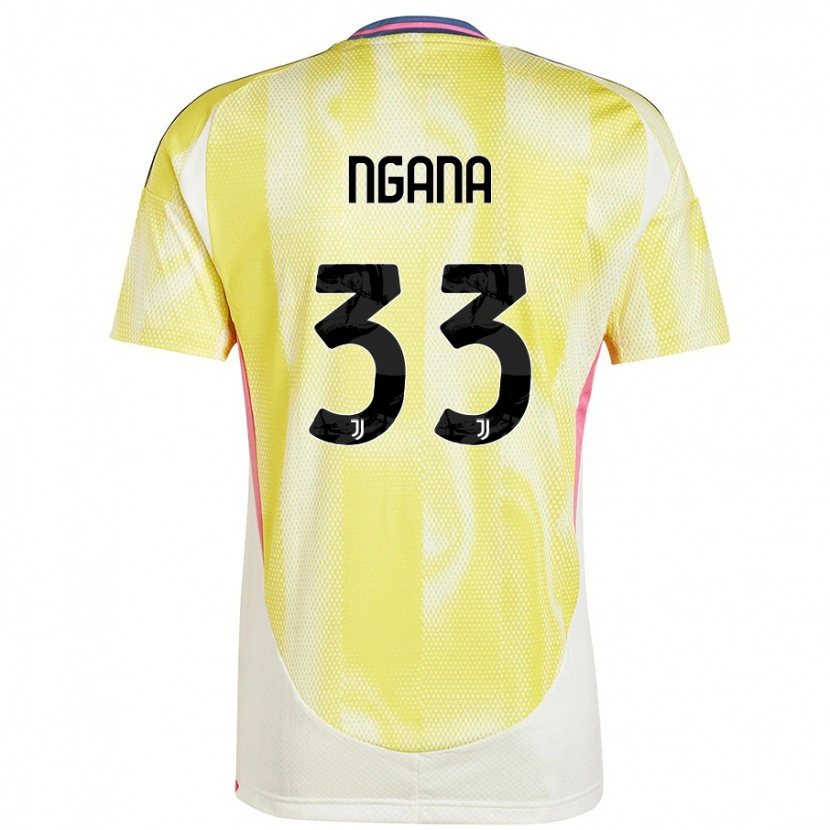Danxen Dětské Valdes Ngana #33 Solární Žlutá Daleko Hráčské Dresy 2024/25 Dres