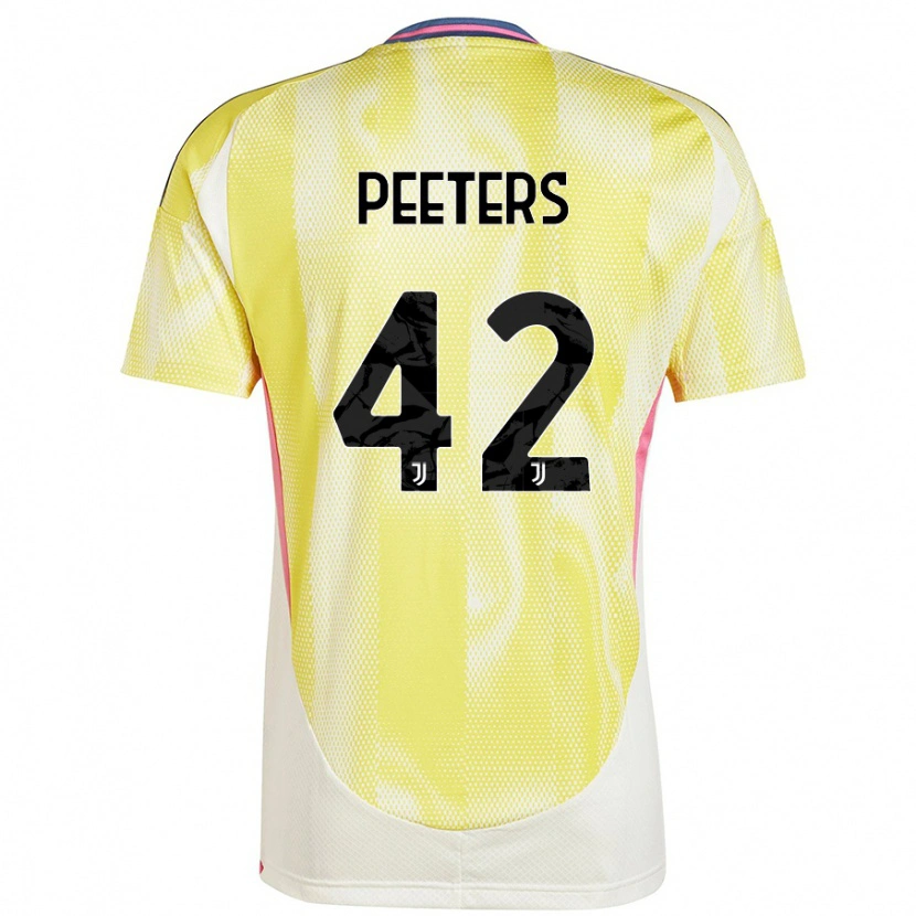 Danxen Dětské Daouda Peeters #42 Solární Žlutá Daleko Hráčské Dresy 2024/25 Dres