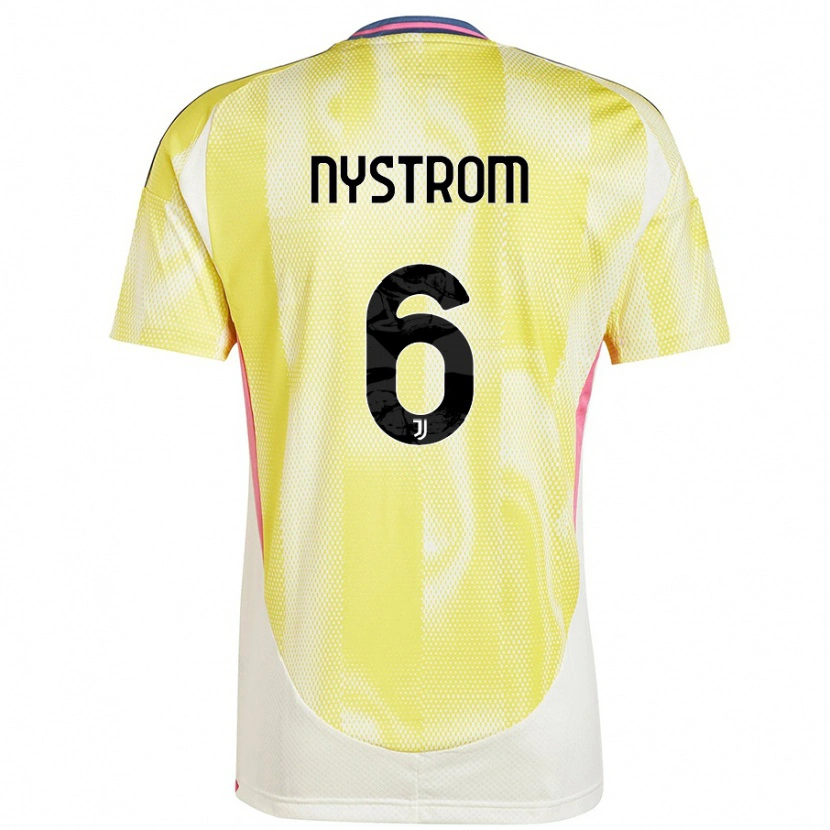 Danxen Dětské Paulina Nyström #6 Solární Žlutá Daleko Hráčské Dresy 2024/25 Dres