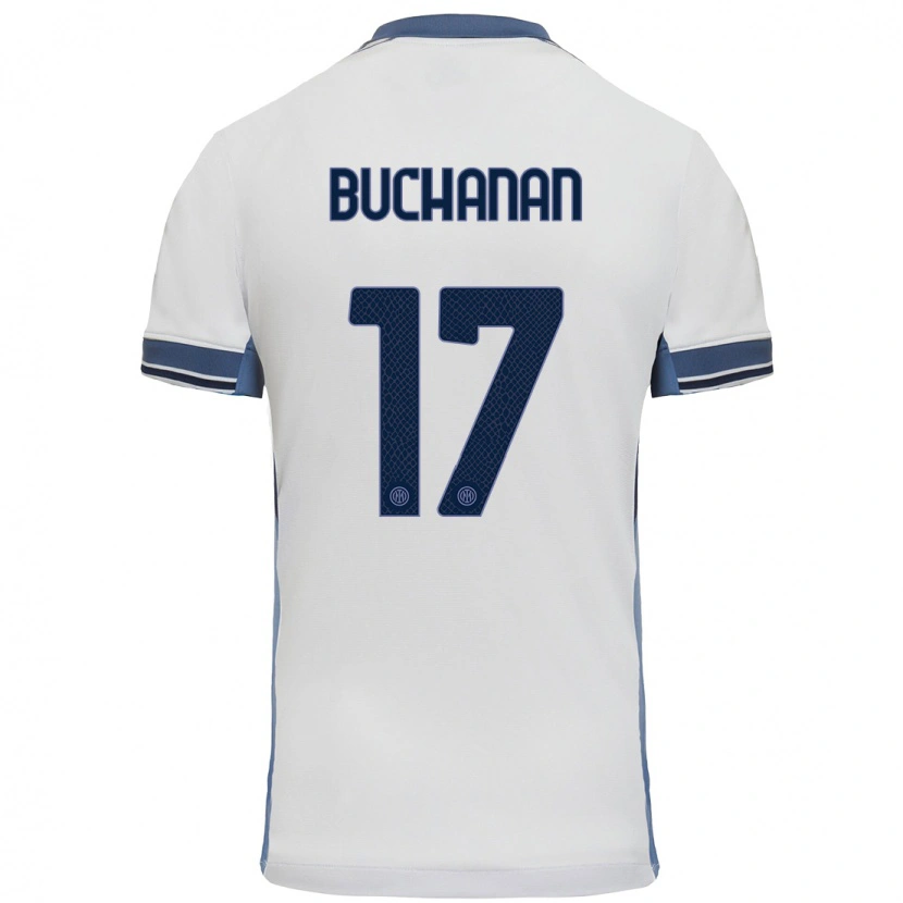 Danxen Dětské Tajon Buchanan #17 Bílá Šedá Daleko Hráčské Dresy 2024/25 Dres