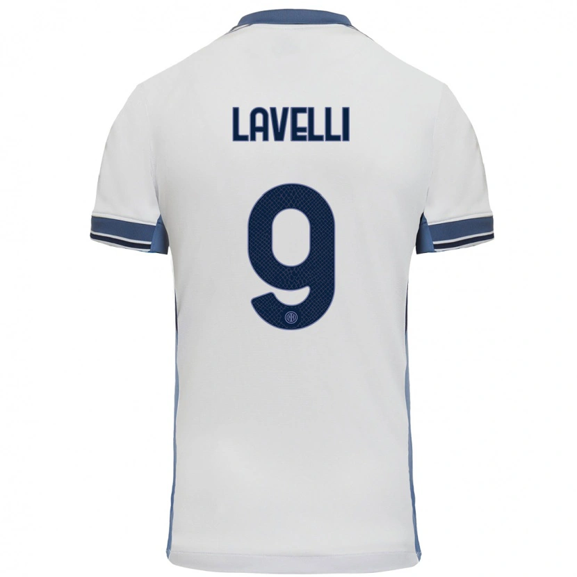 Danxen Dětské Matteo Lavelli #9 Bílá Šedá Daleko Hráčské Dresy 2024/25 Dres
