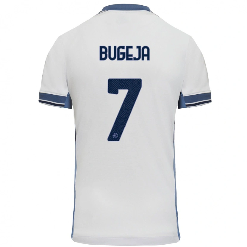 Danxen Dětské Haley Bugeja #7 Bílá Šedá Daleko Hráčské Dresy 2024/25 Dres