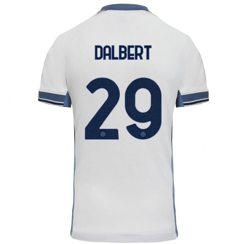 Danxen Dětské Dalbert #29 Bílá Šedá Daleko Hráčské Dresy 2024/25 Dres