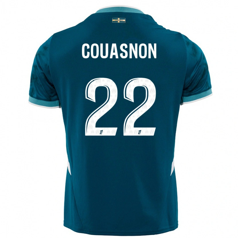 Danxen Dětské Roxane Couasnon #22 Tyrkysově Modré Daleko Hráčské Dresy 2024/25 Dres