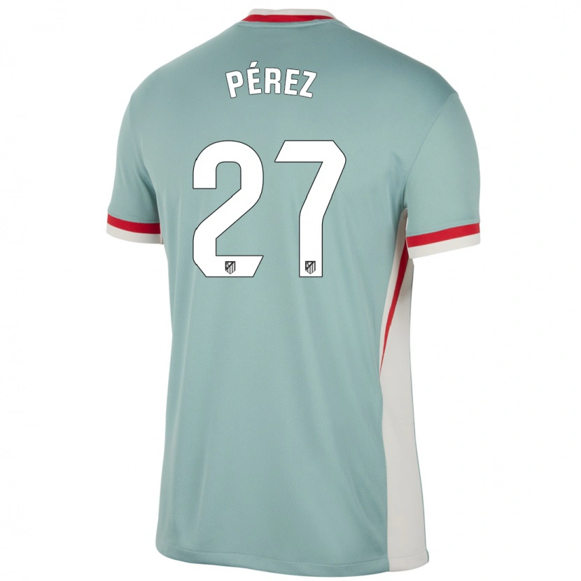 Danxen Dětské Noé Pérez #27 Světle Béžově Modrá Daleko Hráčské Dresy 2024/25 Dres