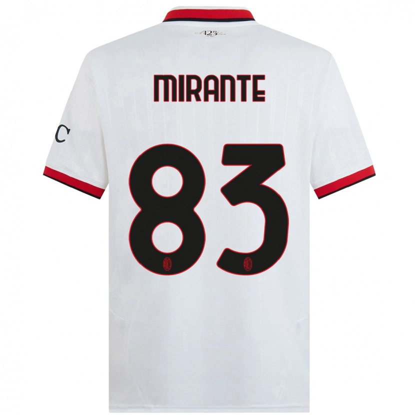Danxen Dětské Antonio Mirante #83 Bílá Černá Červená Daleko Hráčské Dresy 2024/25 Dres