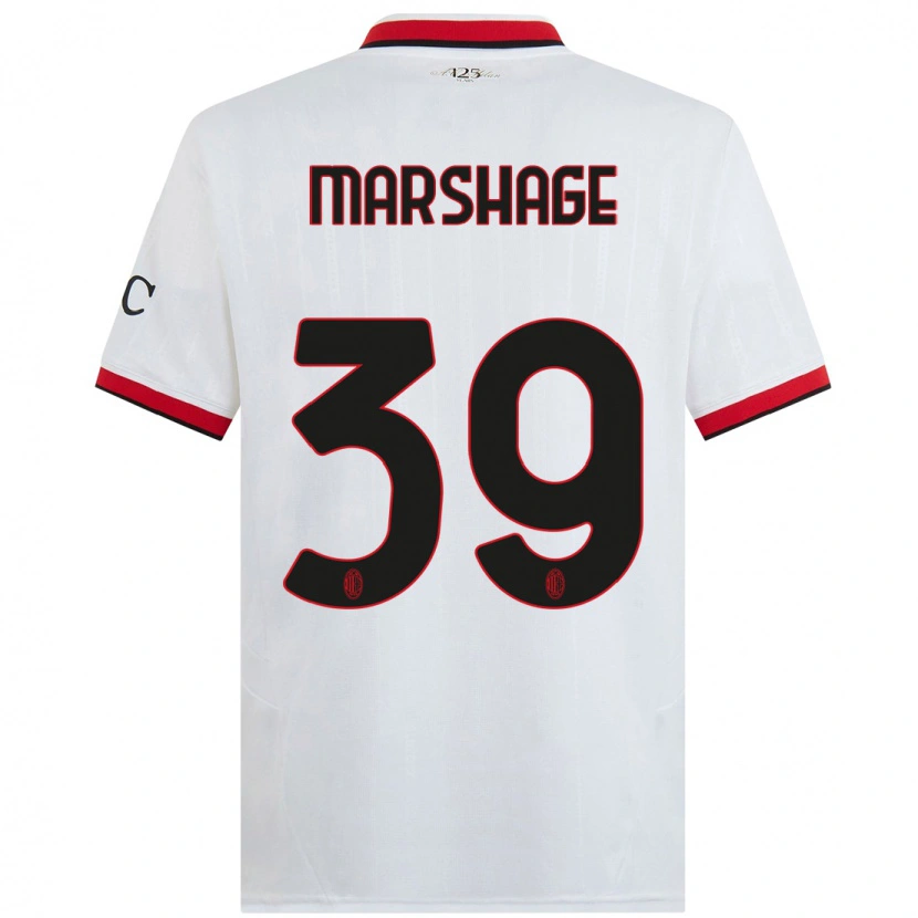 Danxen Dětské Wilgot Marshage #39 Bílá Černá Červená Daleko Hráčské Dresy 2024/25 Dres