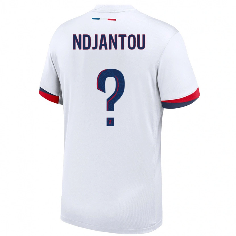 Danxen Dětské Quentin Ndjantou #0 Bílá Modrá Červená Daleko Hráčské Dresy 2024/25 Dres