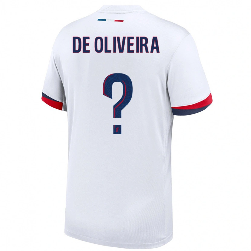 Danxen Dětské Mathieu De Oliveira #0 Bílá Modrá Červená Daleko Hráčské Dresy 2024/25 Dres
