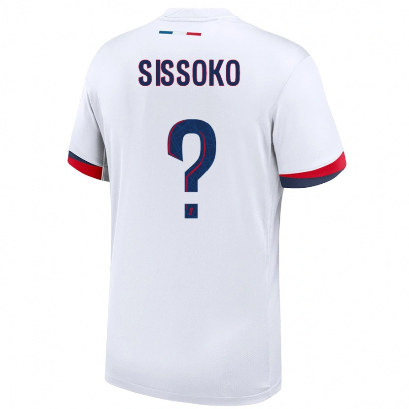 Danxen Dětské Nassiama Sissoko #0 Bílá Modrá Červená Daleko Hráčské Dresy 2024/25 Dres