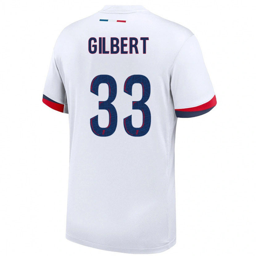 Danxen Dětské Tara Elimbi Gilbert #33 Bílá Modrá Červená Daleko Hráčské Dresy 2024/25 Dres