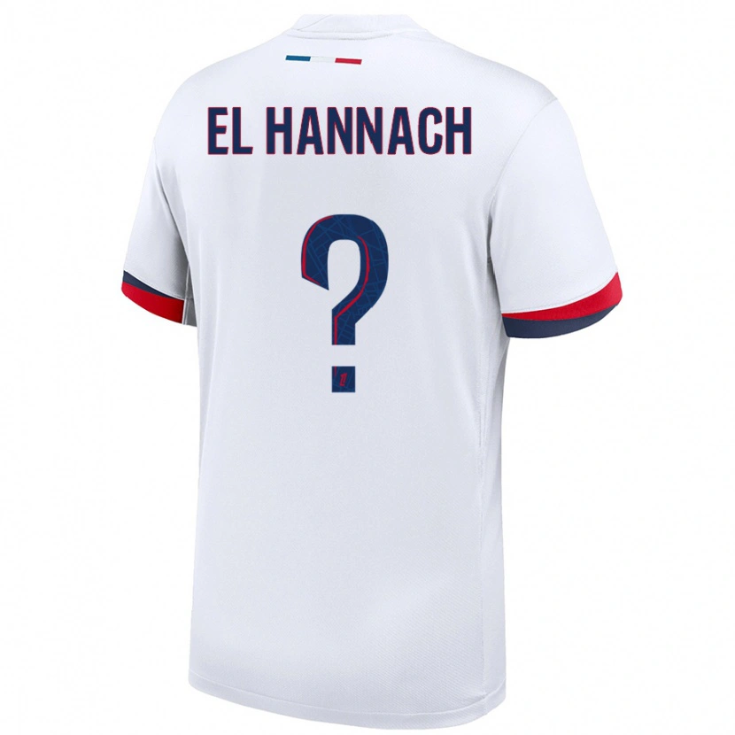 Danxen Dětské Younes El Hannach #0 Bílá Modrá Červená Daleko Hráčské Dresy 2024/25 Dres