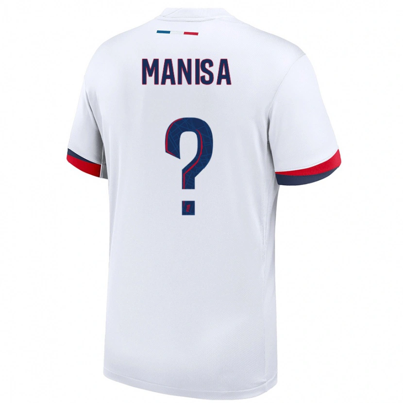 Danxen Dětské Lenny Manisa #0 Bílá Modrá Červená Daleko Hráčské Dresy 2024/25 Dres
