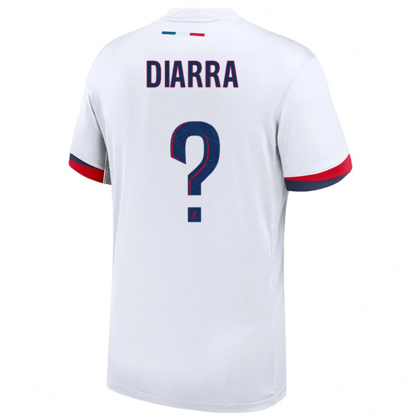Danxen Dětské Ibrahim Diarra #0 Bílá Modrá Červená Daleko Hráčské Dresy 2024/25 Dres