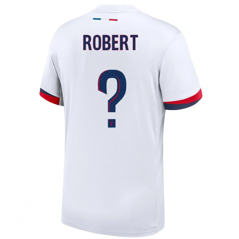 Danxen Dětské Laure Robert #0 Bílá Modrá Červená Daleko Hráčské Dresy 2024/25 Dres