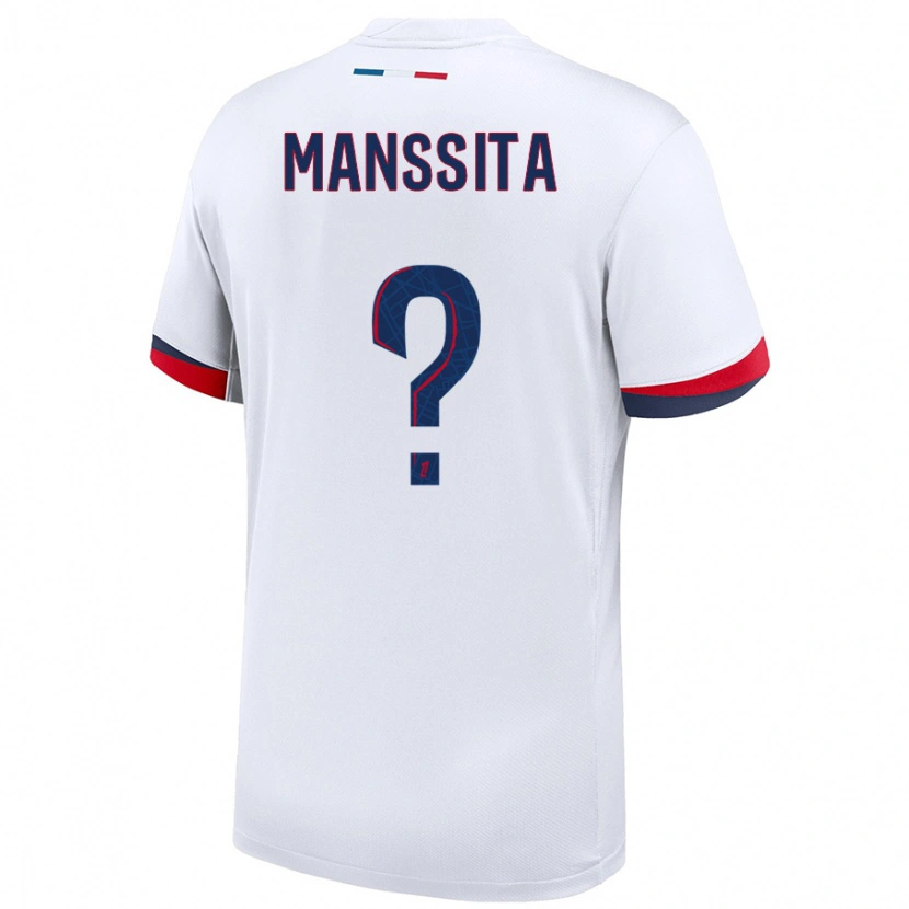 Danxen Dětské Manssita Traore #0 Bílá Modrá Červená Daleko Hráčské Dresy 2024/25 Dres