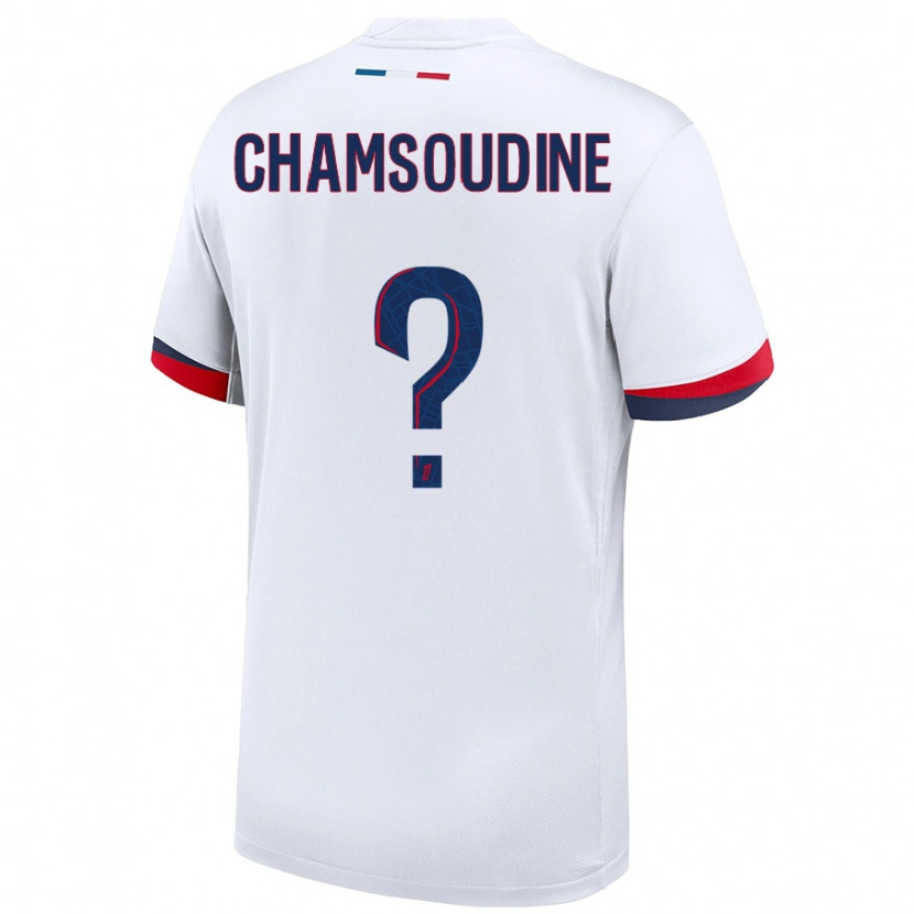 Danxen Dětské Hanna'a Chamsoudine #0 Bílá Modrá Červená Daleko Hráčské Dresy 2024/25 Dres