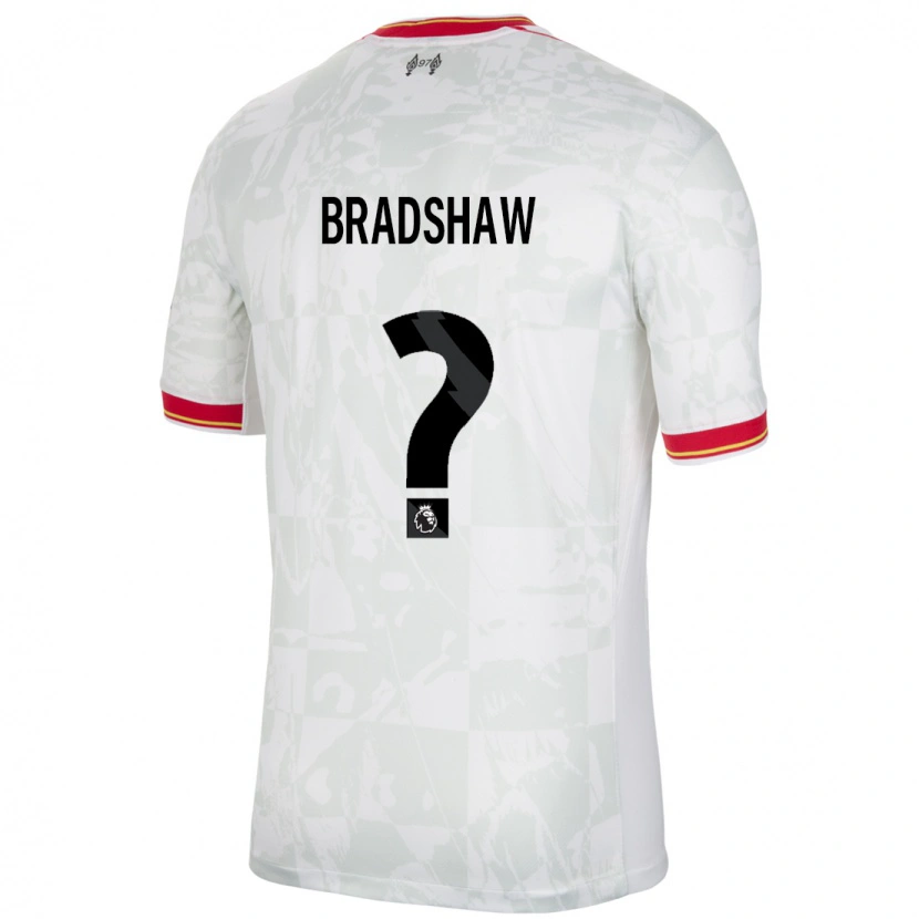 Danxen Dětské Joe Bradshaw #0 Bílá Červená Černá Třetí Hráčské Dresy 2024/25 Dres