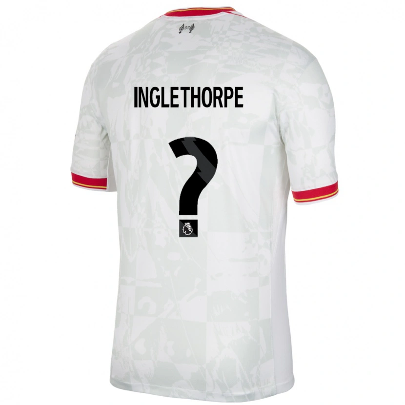 Danxen Dětské Finn Inglethorpe #0 Bílá Červená Černá Třetí Hráčské Dresy 2024/25 Dres