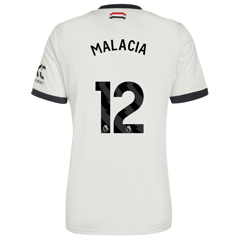 Danxen Dětské Tyrell Malacia #12 Off White Třetí Hráčské Dresy 2024/25 Dres